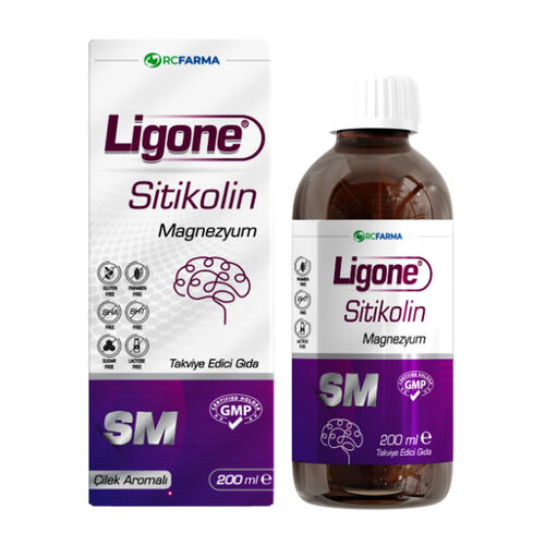 Ligone Sitikolin Magnezyum Sıvı Takviye Edici Gıda 200 ml - RC Farma (1)