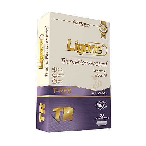 Ligone Trans-Resveratrol Takviye Edici Gıda 30 Kapsül - RC Farma
