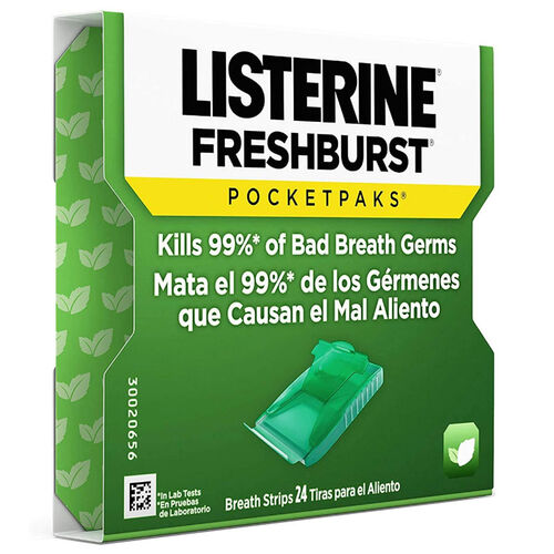 Listerine Fresburst Damak Strips Tekli 24 Yaprak - 1