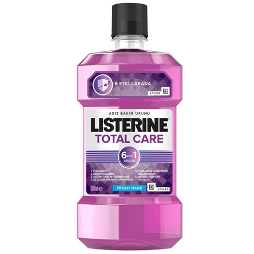 Listerine Total Care Zero Hafif Nane Ağız Bakım Ürünü 500 ml - Listerine