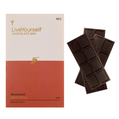 LiveYourself Resveratrol Chocolate Bar 40 g - LiveYourself (1)
