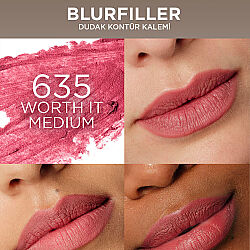 Loreal Paris Blurfiller 635 Worth It Medium Dudak Kontür Kalemi - 4
