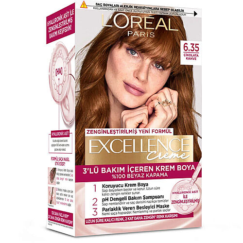 Loreal Paris Excellence Creme Çikolata Kahve 6.35 Saç Boyası - Loreal Paris