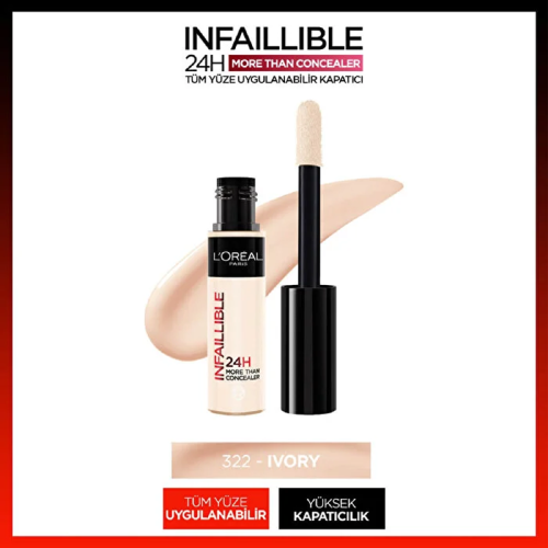 Loreal Paris Infaillible 24H More Than Concealer 322 Ivory 11 ml - 2