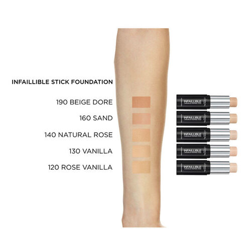 Loreal Paris Infaillible Stick Foundation 9gr - Natural Rose 140 - Loreal Paris