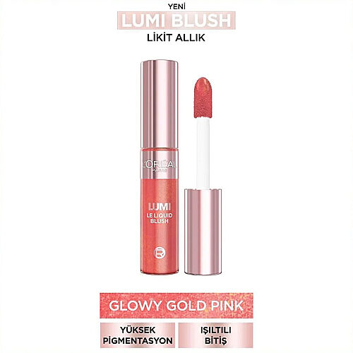 Loreal Paris Lumi Blush Likit Allık 625 Glowy Gold Pink - Loreal Paris (1)