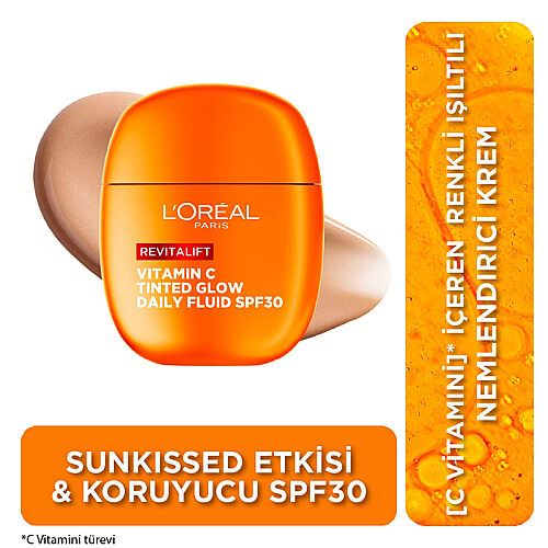 Loreal Paris Revitalift Clinical C Vitamini İçeren Renkli SPF30+ Yüz Güneş Kremi 40 ml - Loreal Paris (1)