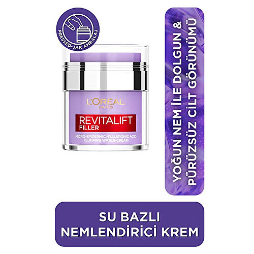 Loreal Paris Revitalift Filler Su Bazlı Pressed Jar Nemlendirici Yüz Kremi 50 ml - Loreal Paris (1)