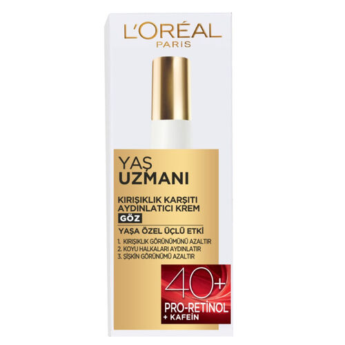 Loreal Paris Yaş Uzmanı Kırışıklık Karşıtı Aydınlatıcı Göz Kremi 15 ml - Loreal Paris