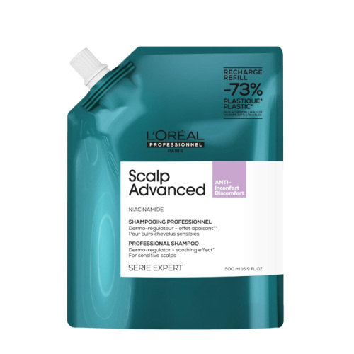 Loreal Professionnel Scalp Advanced Yağlanma Karşıtı Profesyonel Şampuan 500 ml Refill - 1