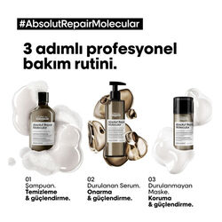 Loreal Professionnel Serie Expert Absolut Repair Molecular Tüm Yıpranmış Saçlar İçin Şampuan 500 ml - 4
