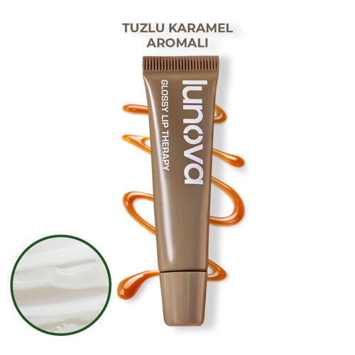 Lunova Tuzlu Karamel Aromalı Peptit Lip Balm 15 ml - Lunova (1)