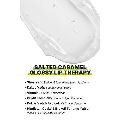 Lunova Tuzlu Karamel Aromalı Peptit Lip Balm 15 ml - 3