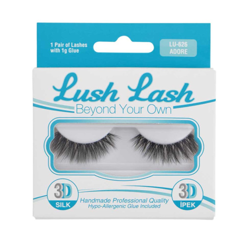 Lush Lash 3D İpek Takma Kirpik Adore LU-626 - Lush Lash