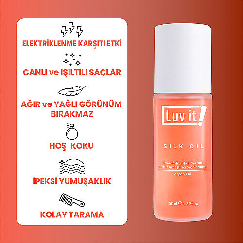 Luv it! Silk Oil Saç Serumu 50 ml - Luv it! (1)