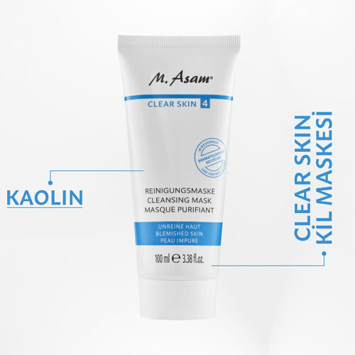 M. Asam CLEAR SKIN Yağlı Ciltler Parlama Karşıtı Arındırıcı %10 Kaolin Kil Maskesi 100 ml - M.Asam (1)