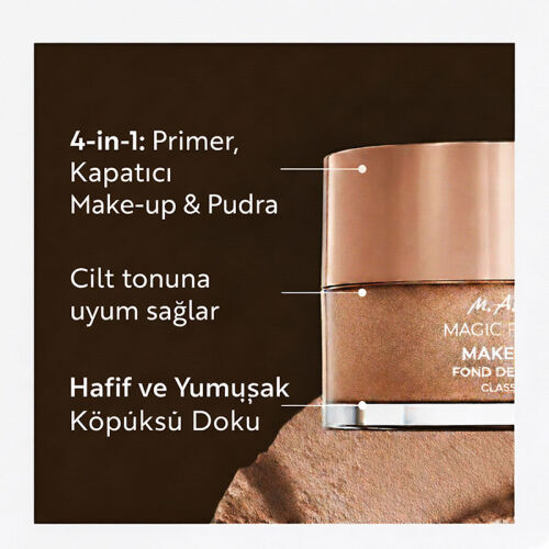 M. Asam Magic Finish Sihirli Fondöten Primer Kapatıcı ve Pudra 30 ml - 3