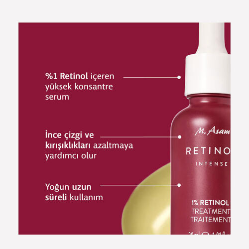M. Asam RETINOL INTENSE Çizgi ve Kırışıklık Karşıtı %1 Retinol Yüz Serumu 30 ml - 3