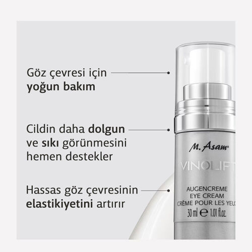 M. Asam VINOLIFT Yaşlanma ve Kırışıklık Karşıtı Sıkılaştırıcı Göz Kremi 30 ml - M.Asam (1)