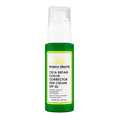 Maruderm Cica Spf 50 Cilt Tonu Eşitlemeye Yardımcı Güneş Kremi 50 ml - Maruderm