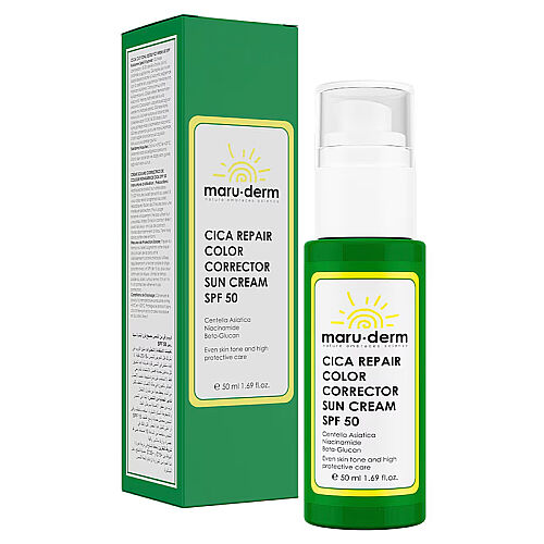 Maruderm Cica Spf 50 Cilt Tonu Eşitlemeye Yardımcı Güneş Kremi 50 ml - Maruderm (1)