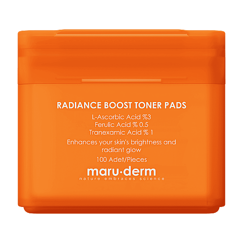 Maruderm Radiance Boost Toner Pads 100 Adet - Maruderm