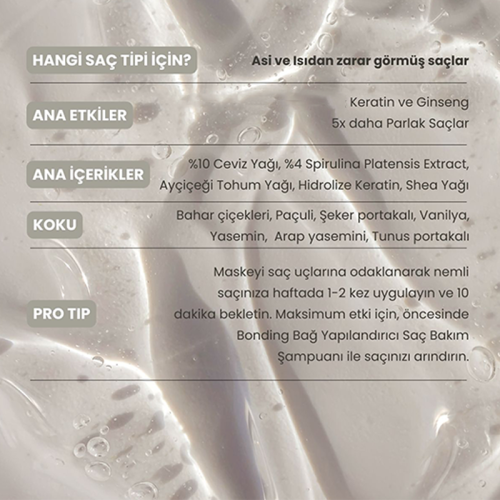 Matsu Bonding Pürüzsüzleştirici Saç Bakım Maskesi 350 ml - 5