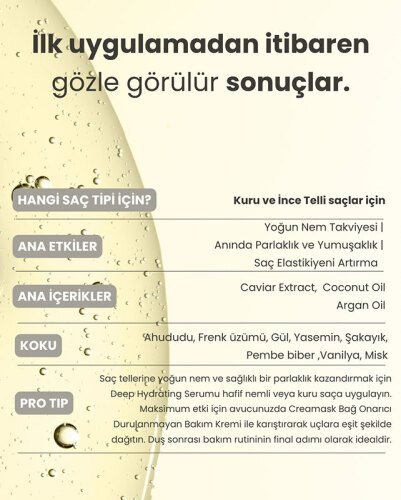 Matsu Deep Hydrating Besleyici ve Nemlendirici Saç Serumu 50 ml - 5