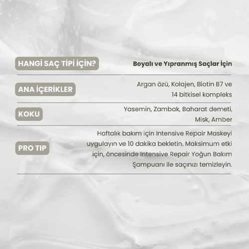 Matsu Intensive Repair Yoğun Bakım Saç Maskesi 350 ml - 5