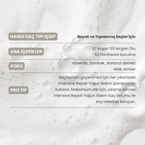 Matsu Intensive Repair Yoğun Bakım Şampuanı Seyahat Boy 100 ml - 4