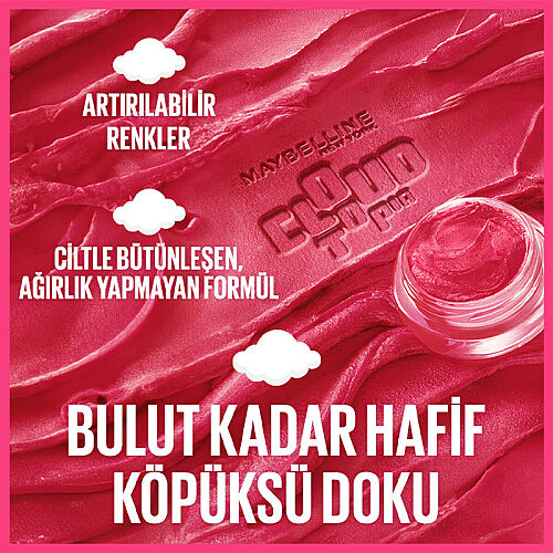 Maybelline New York Cloudtopia Köpük Dokulu Mat Allık 01 Twilight Berry - 4