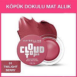 Maybelline New York Cloudtopia Köpük Dokulu Mat Allık 01 Twilight Berry - 2