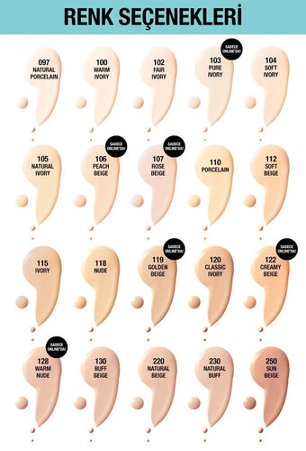 Maybelline New York Fit Me Matte+Poreless Fondöten 30 ml - 110 Porselen - 3