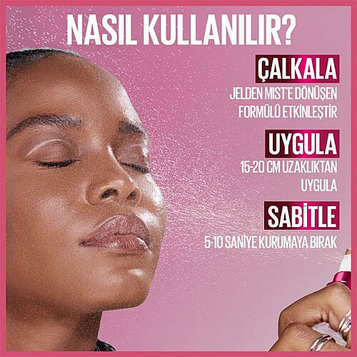 Maybelline New York Grippy Makyaj Sabitleyici Sprey - Mist Form - 3
