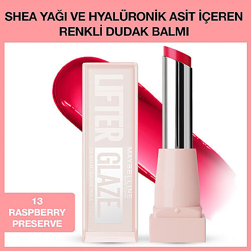Maybelline New York Lifter Glaze Nemlendirici Renkli Dudak Balmı - 13 Raspberry - Maybelline (1)