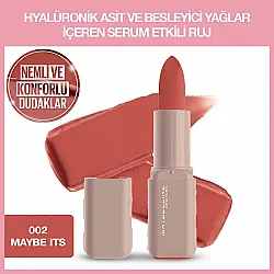 Maybelline New York Serum Etkili Hyalüronik Asit ve Besleyici Yağ İçeren Ruj - 002 Maybe It's - 2