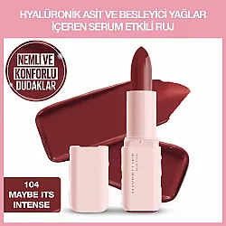 Maybelline New York Serum Etkili Hyalüronik Asit ve Besleyici Yağ İçeren Ruj - 104 Maybe It's Intense - 2