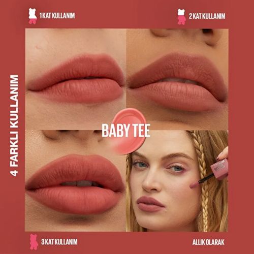 Maybelline Super Stay Teddy Tint 5 ml -25 Baby Tee - 6