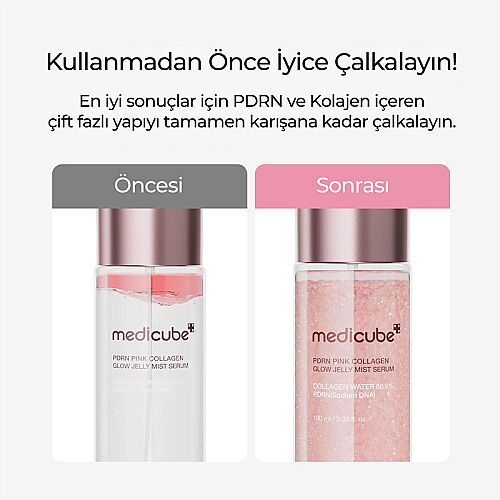 Medicube PDRN Pink Collagen Glow Jelly Mist Serum 100 ml - 3