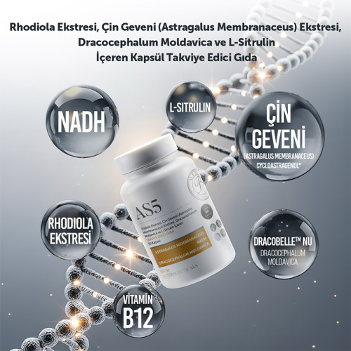 MFM NUTRACEUTICALS AS5 Kapsül Takviye Edici Gıda - 30 Bitkisel Kapsül - 4