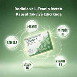 MFM NUTRACEUTICALS Calmina Rodiola ve L-Teanin İçeren Kapsül Takviye Edici Gıda 30 Kapsül - 3