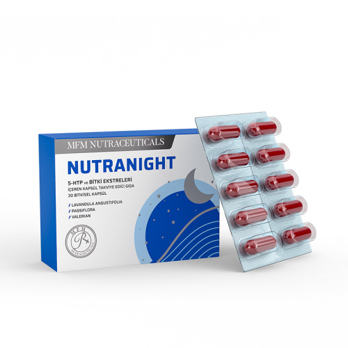 MFM NUTRACEUTICALS Nutranight Kapsül Takviye Edici Gıda - 30 Bitkisel Kapsül - MFM (1)
