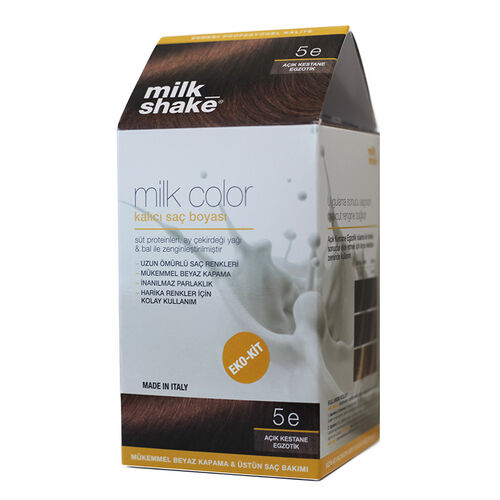 Milk Shake Milk Color Kalıcı Saç Boyası 5 e - Açık Kestane Egzotik - EKO KİT - 1