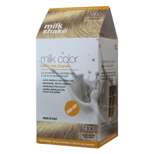 Milk Shake Milk Color Kalıcı Saç Boyası 900 - Ultra Blond Açık Sarı - EKO KİT - 1