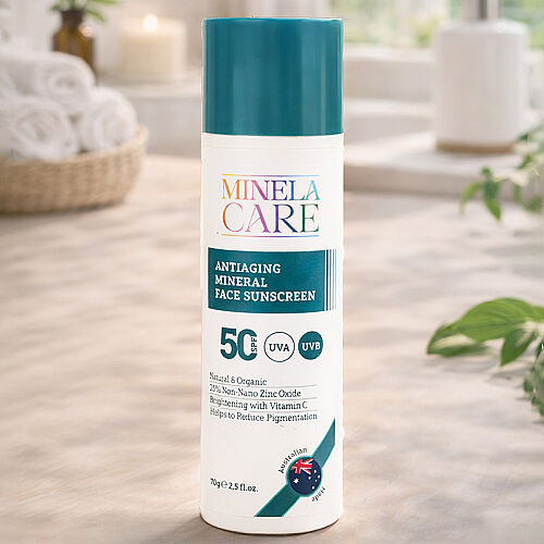 Minela Care Anti-Aging Organik Mineral Filtreli Yüz Güneş Kremi SPF50+ 70 gr - 3