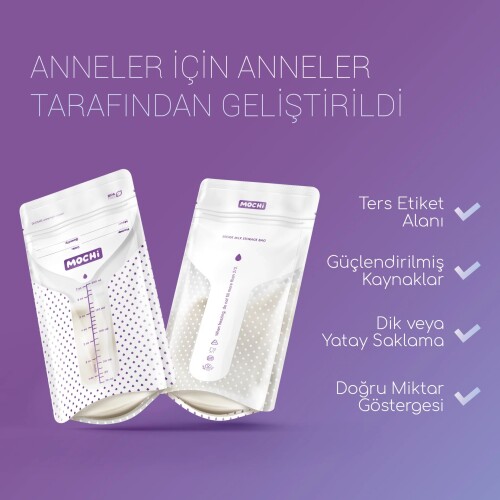 MOCHi - Anne Sütü Saklama Poşeti 25 Adet - Mochi (1)