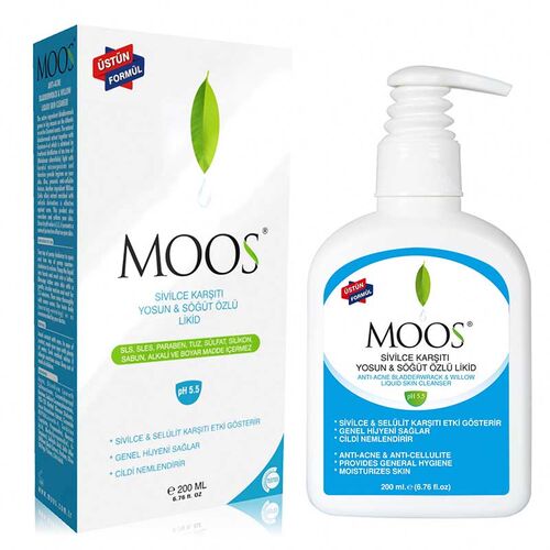 Moos Yosun & Söğüt Özlü Likid Yüz Temizleyici 200 ml - Moos