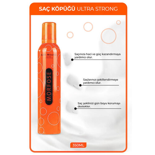 Morfose Saç Köpüğü Ultra Güçlü 350 ml - Morfose (1)