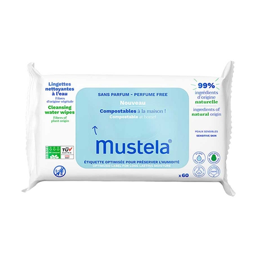 Mustela Kompost Islak Mendil Parfümsüz 60 Adet - 1