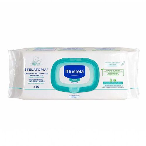 Mustela Stelatopia Temizleme Mendili 50 Adet - Mustela
